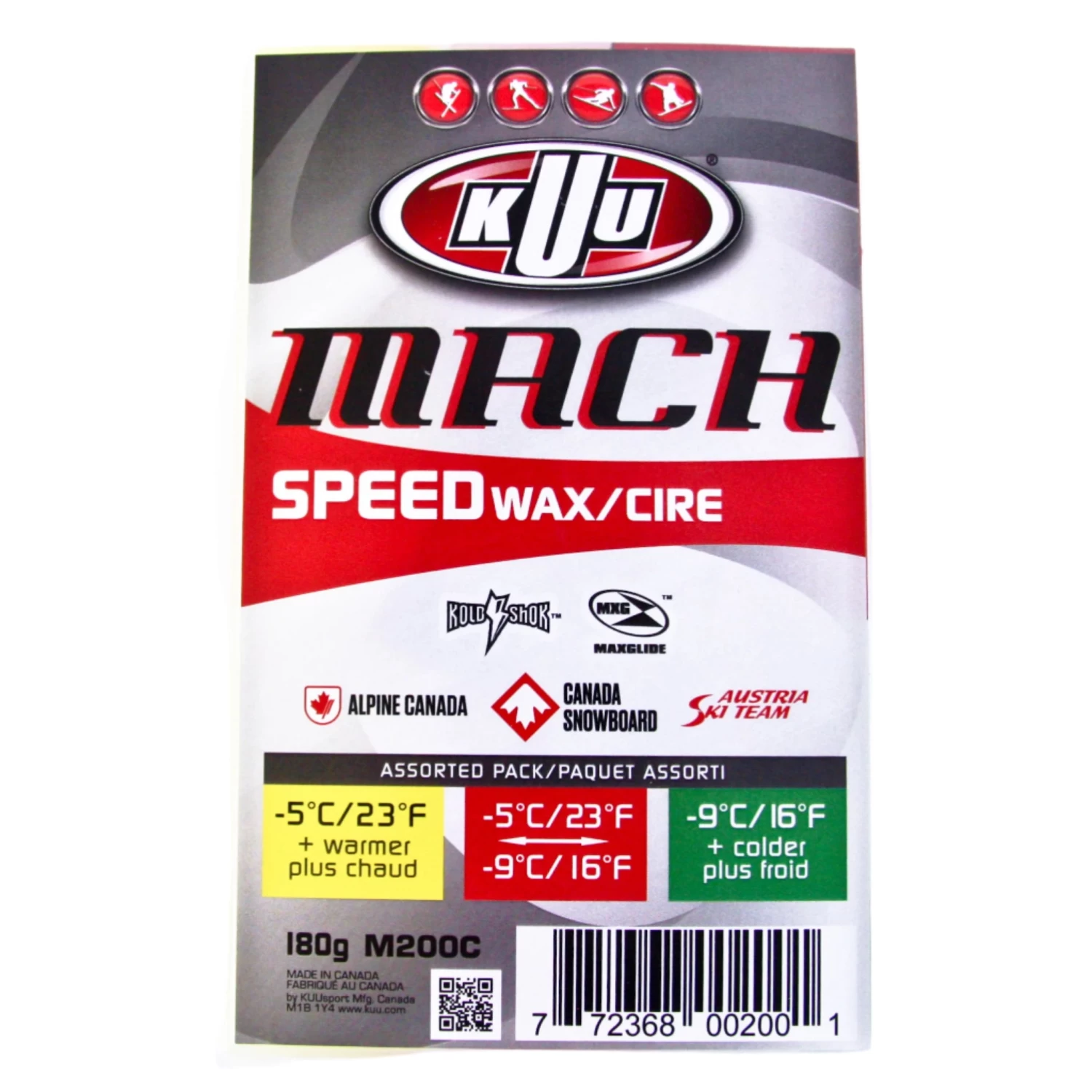 180g Kuu Mach Speed Wax | 3 Pack Combi Moist Universal Cold | Fluoro Free 1 180g Kuu Mach Speed Wax | 3 Pack Combi Moist Universal Cold | Fluoro Free