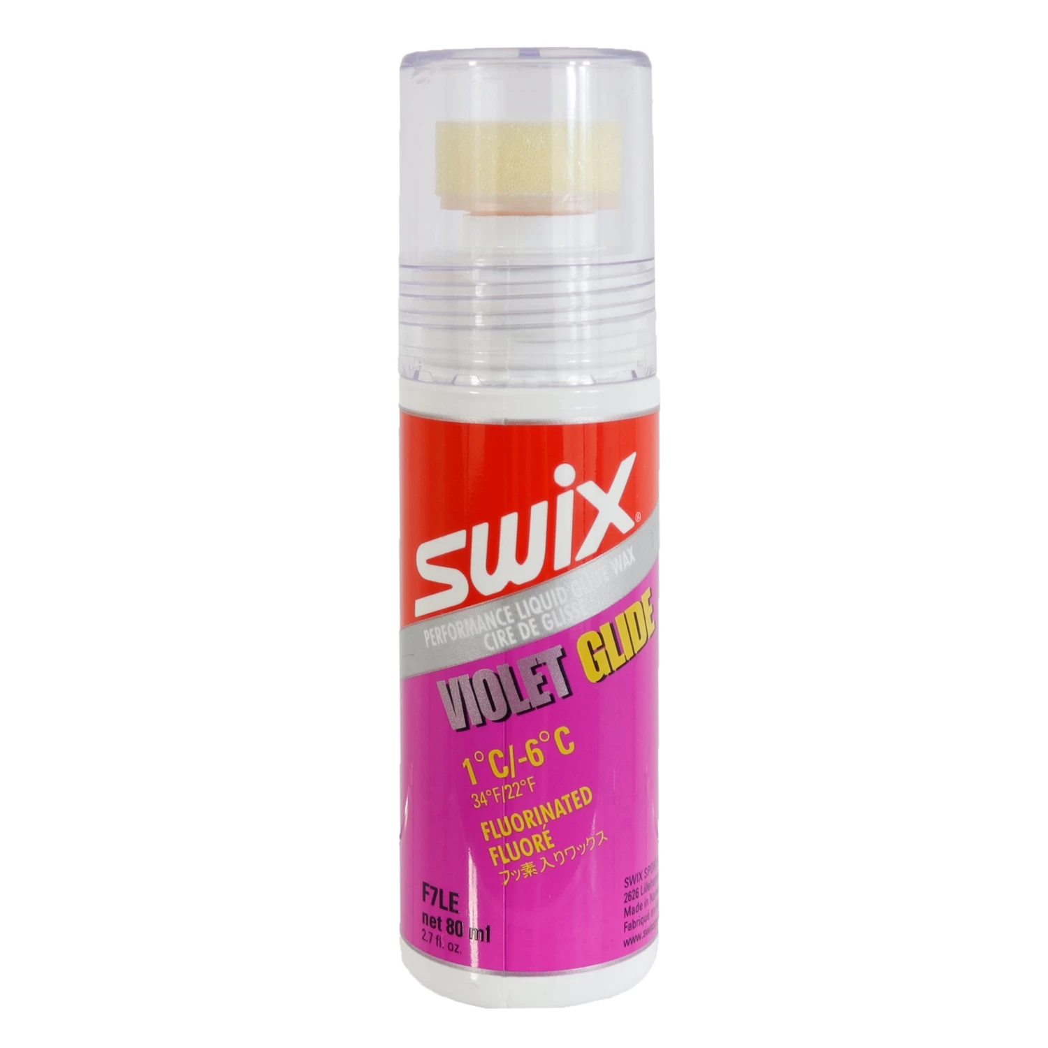 Swix Violet Glide - Spray On Performance Liquid Glide Wax - 80ml, 22°F To 34°F, F7LE 1 Swix Violet Glide - Spray On Performance Liquid Glide Wax - 80ml, 22°F To 34°F, F7LE